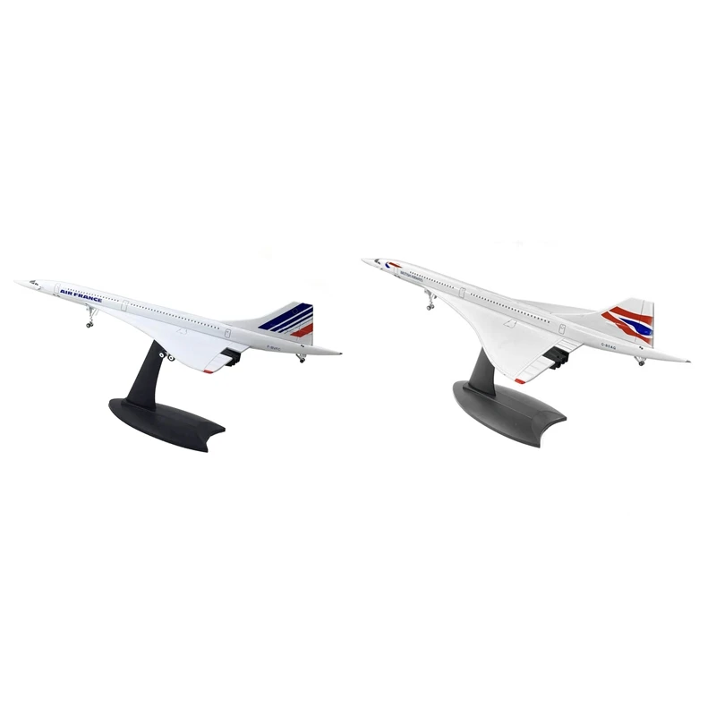 1/200 Модель сверхзвукового пассажирского самолета Concorde для коллекции статических дисплеев