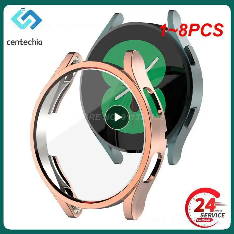 1 ~ 8ШТ Защитный Чехол Для Galaxy Watch 6 5 4 44 мм 40 мм Силиконовый TPU Полный Бампер Протектор Экрана Для Active 2