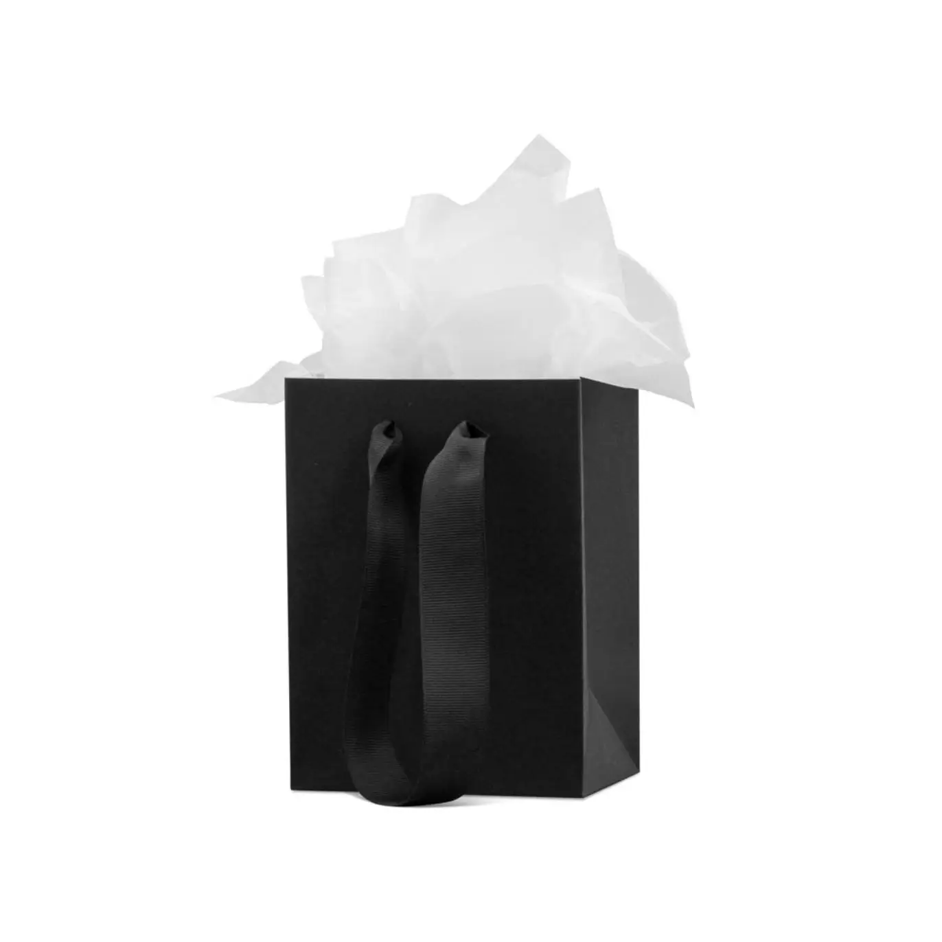 1 шт. 8 * 13 * 15 черный бумажный пакет