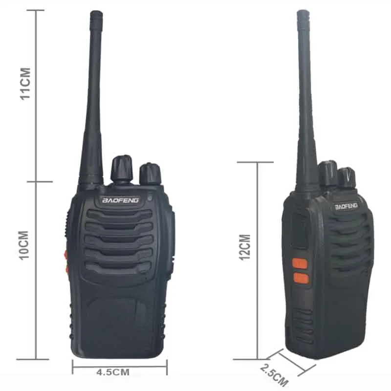 1 шт./лот baofeng BF-888S Портативная рация Двухсторонняя Радиостанция BF 888s UHF 400-470 МГц 16-канальная портативная рация Приемопередатчик