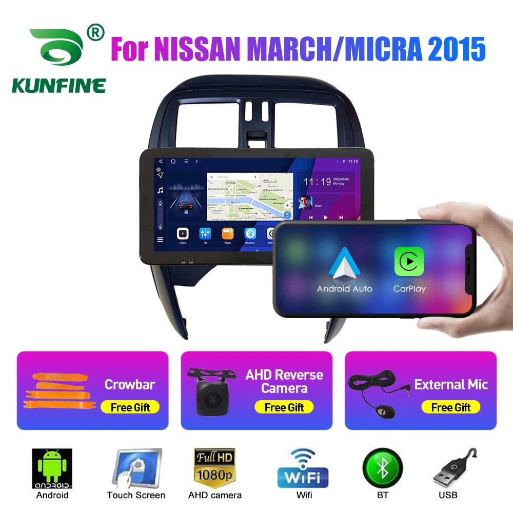 10,33-Дюймовый Автомобильный Радиоприемник Для NISSAN MARCH/MICRA 2015 2Din Android Восьмиядерный Автомобильный Стерео DVD GPS Навигационный Плеер QLED Экран Carplay