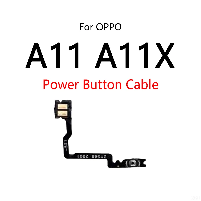 10 шт./лот для OPPO A11 A11X Кнопка питания Переключатель громкости Кнопка отключения звука Вкл/Выкл гибкий кабель
