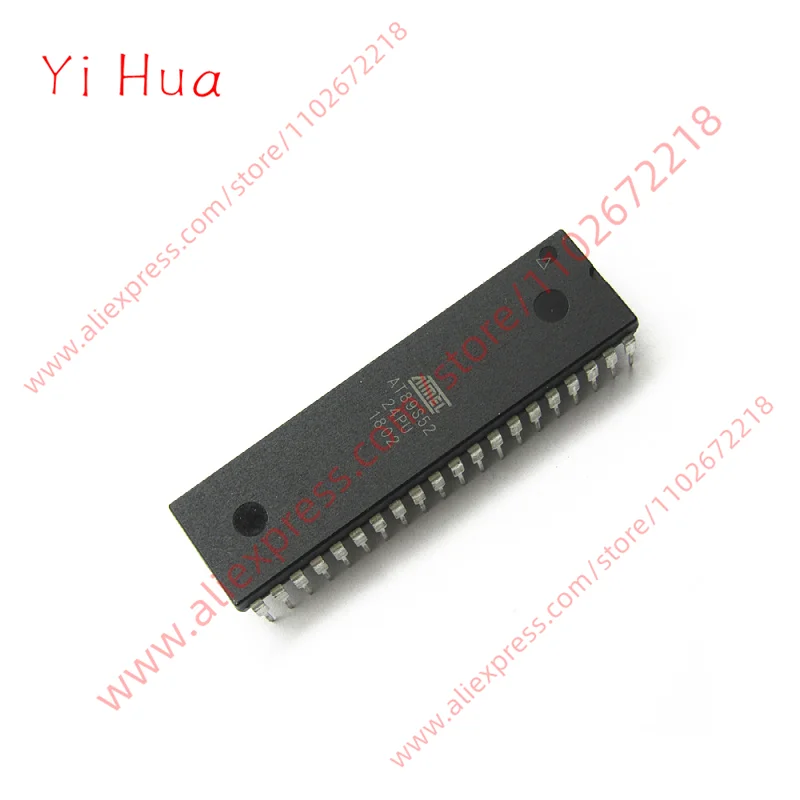 1шт Новый оригинальный 8-битный микроконтроллерный чип DIP-40 AT89S52-24PU со вспышкой