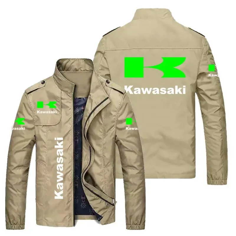 2023 Весенне-осенняя тонкая новейшая куртка, верхняя одежда, повседневная тонкая модная бейсбольная форма, спортивная куртка Kawasaki на молнии Изображение 1 