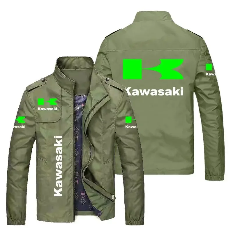 2023 Весенне-осенняя тонкая новейшая куртка, верхняя одежда, повседневная тонкая модная бейсбольная форма, спортивная куртка Kawasaki на молнии Изображение 2 