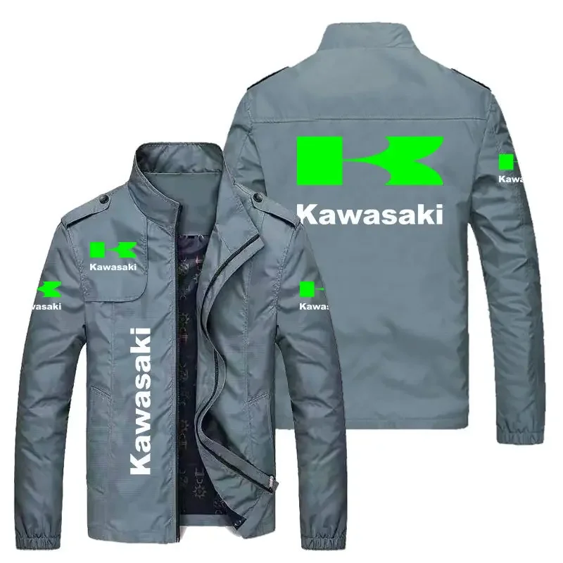 2023 Весенне-осенняя тонкая новейшая куртка, верхняя одежда, повседневная тонкая модная бейсбольная форма, спортивная куртка Kawasaki на молнии Изображение 3 