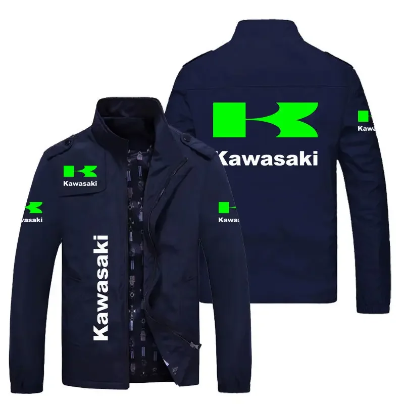 2023 Весенне-осенняя тонкая новейшая куртка, верхняя одежда, повседневная тонкая модная бейсбольная форма, спортивная куртка Kawasaki на молнии Изображение 4 