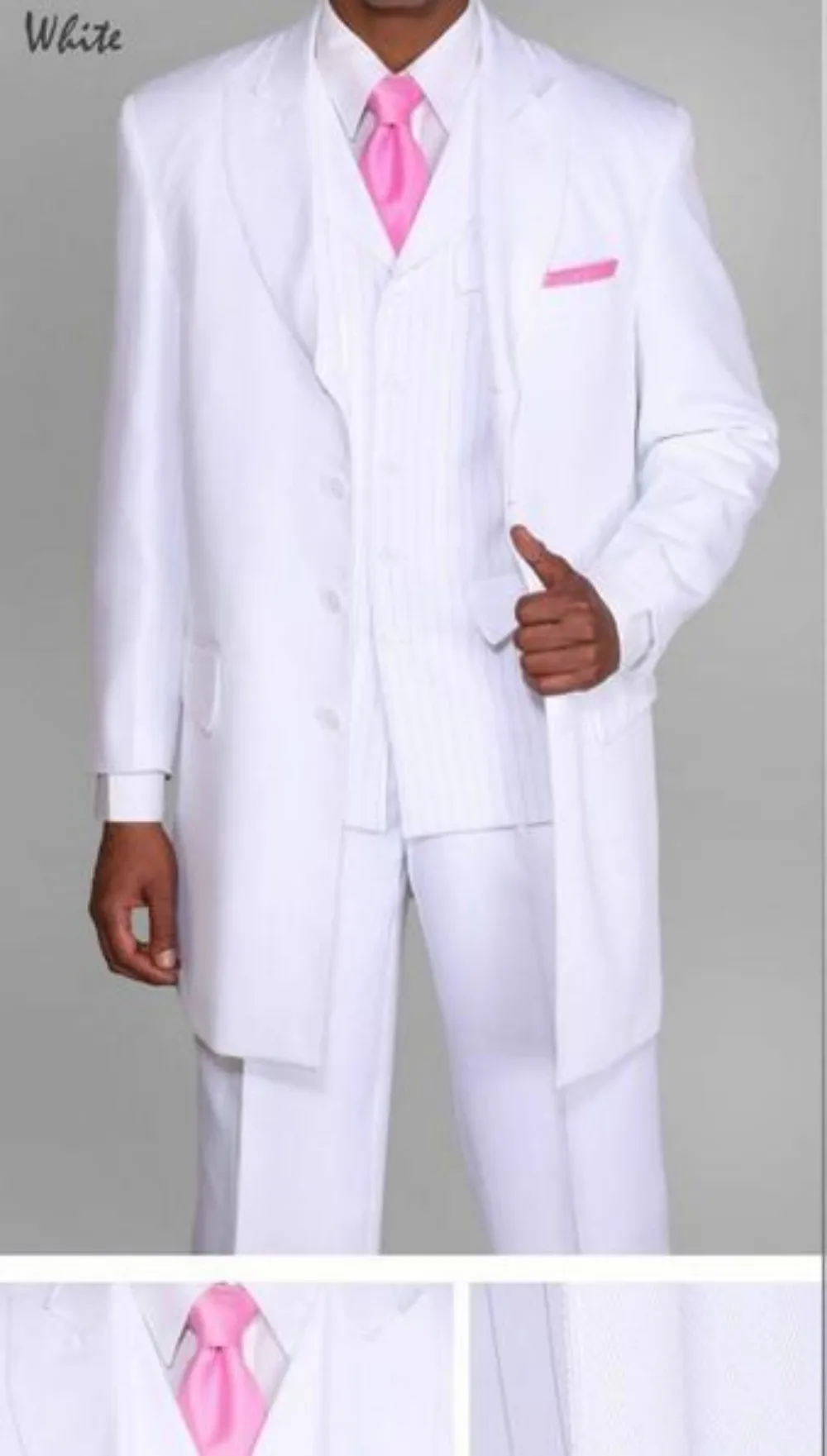 3 предмета мужских костюмов и блейзеров TPSAADE, мужской костюм Zoot уникального дизайна с жилетом в тон, сшитый на заказ Изображение 0 