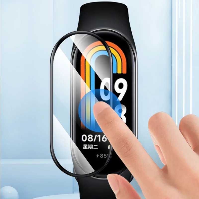3D Изогнутый Край Мягкой Защитной Пленки Smartband Cover Для Xiaomi Mi Band 8/7 Pro/6/5 Smart Miband Wristband 7pro Защита Экрана Изображение 4 