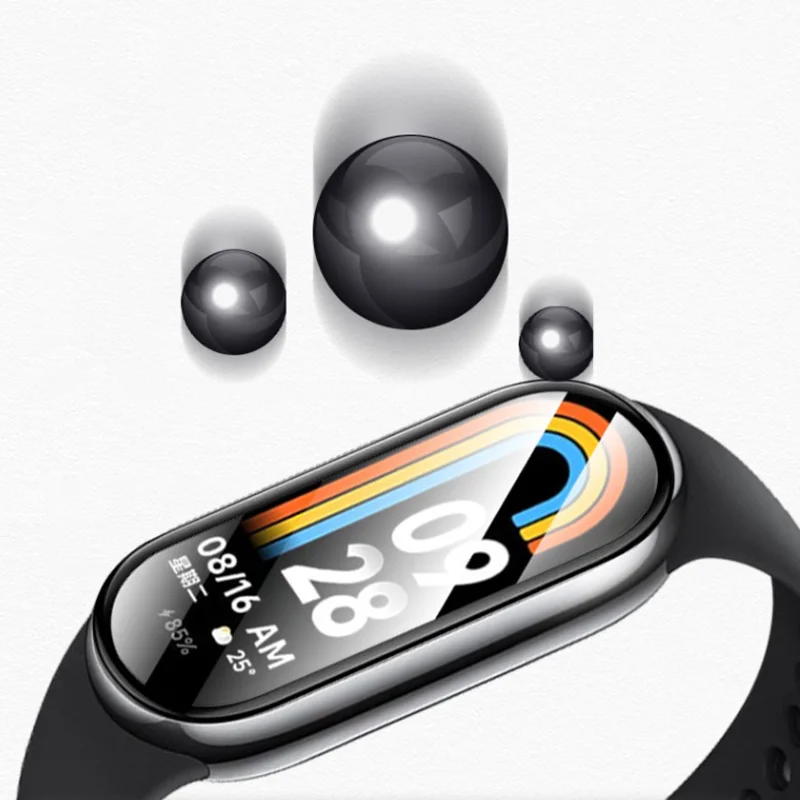 3D Изогнутый Край Мягкой Защитной Пленки Smartband Cover Для Xiaomi Mi Band 8/7 Pro/6/5 Smart Miband Wristband 7pro Защита Экрана Изображение 5 