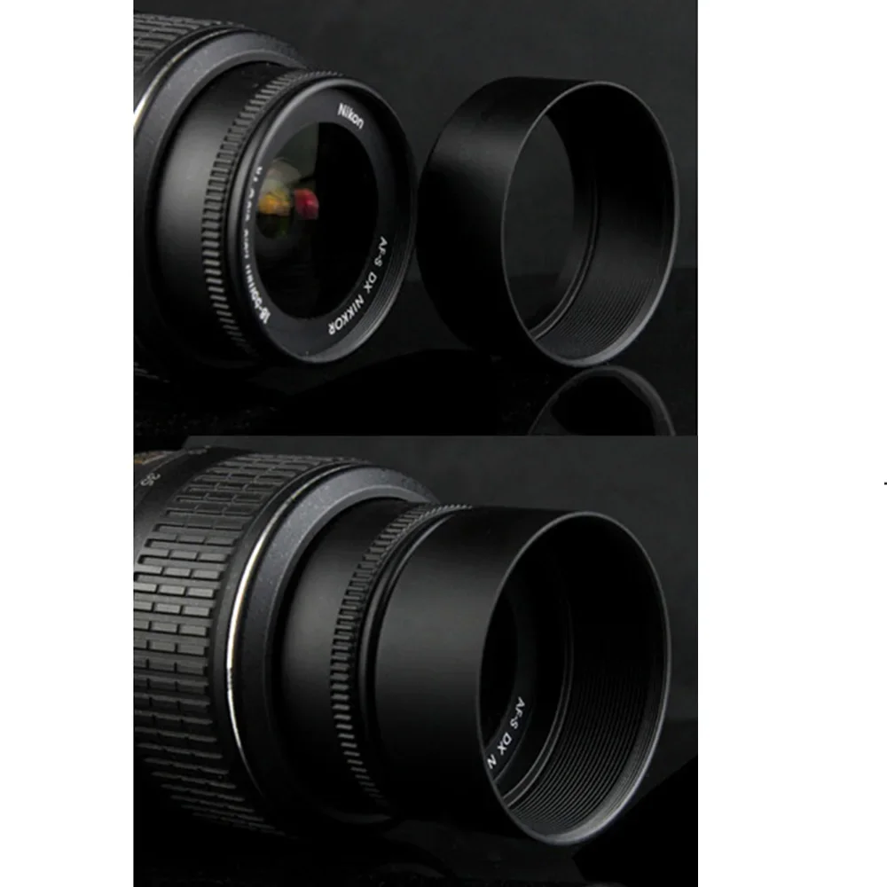 72 72 мм Металлическая Стандартная бленда Объектива С винтовой вставкой Для Sony Pentax Olympus Canon EOS Fuji Leica Nikon D7500 D7200 Аксессуары Для ЗЕРКАЛЬНЫХ Камер Изображение 5 