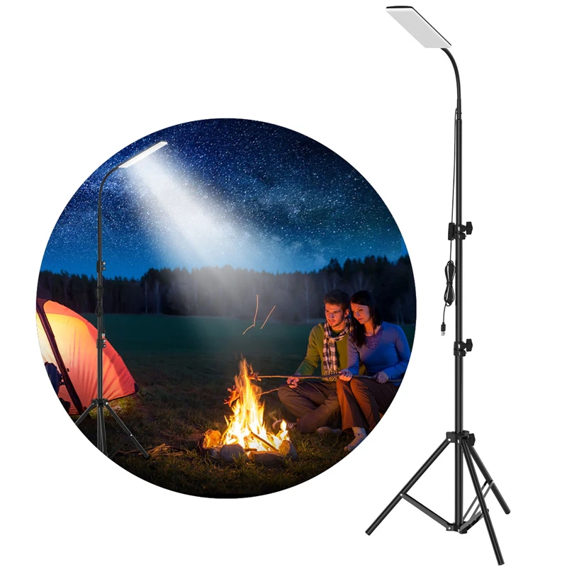 84шт Светодиодная лампа с питанием от USB Со штативами Светодиодная лампа 1,8 м Кабель для кемпинга на открытом воздухе Рыбалки пикника домашней прямой трансляции Видео и фотографий