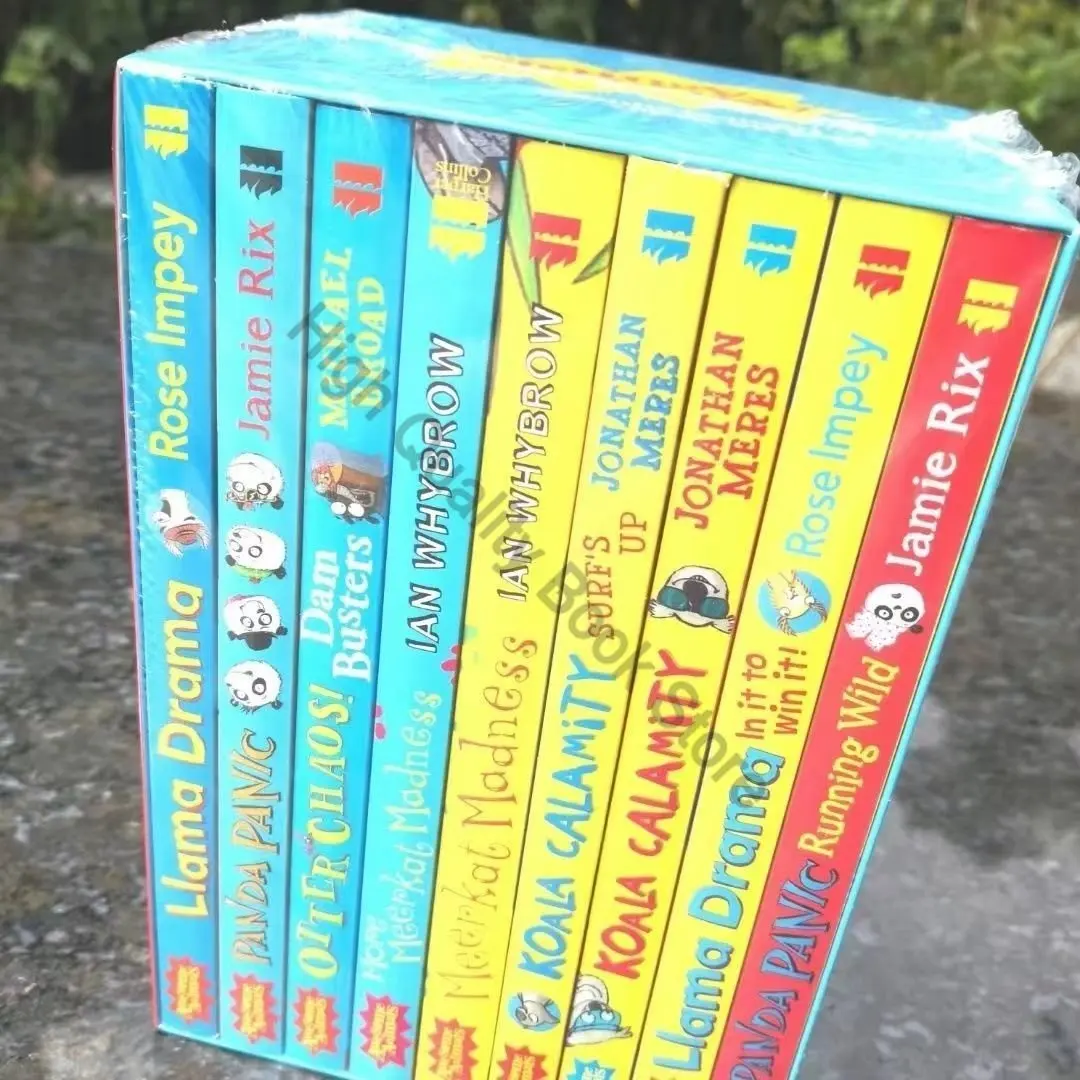9 Книг на английском языке Удивительные животные Забавные животные 9 глав в подарочных упаковках Высококачественные оригинальные книги для детей 3-12 лет