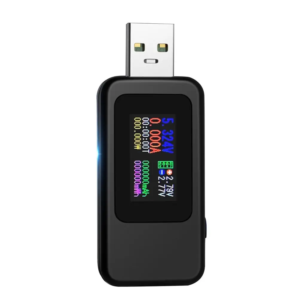 USB Тестер Постоянного Тока Измеритель тока 4-30 В, Напряжения, Временной Амперметр, Цифровой Измеритель, Индикатор Отключения Питания, Зарядное Устройство KWS-MX18