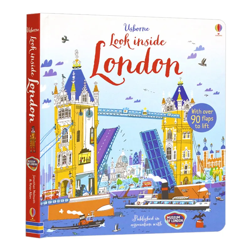 Usborne Look Inside London, Детские книги для детей 3, 4, 5, 6 лет, английские книжки с картинками, 9781409582076