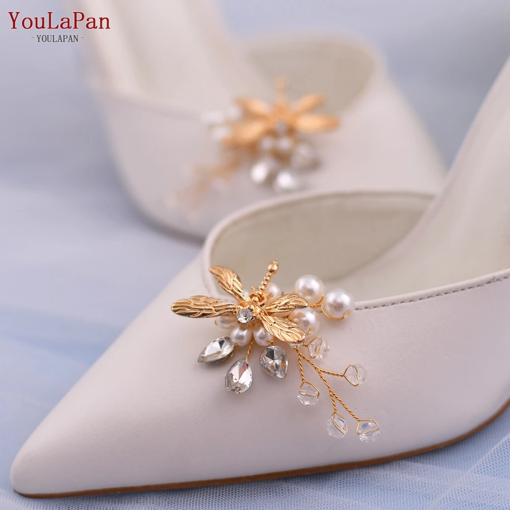 YouLaPan X33 1 Пара Зажимов для обуви Съемный Шарм Женская Пряжка для обуви Аксессуары Для Свадебной обуви Невесты Зажим для украшения каблуков