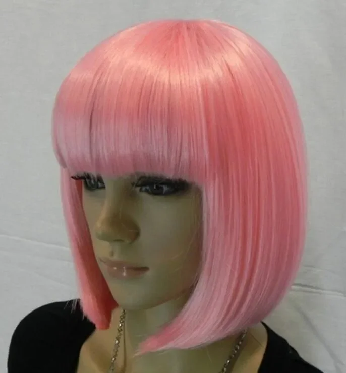 Бесплатная доставка Noragami Yukine Bob Короткий Розовый прямой парик для косплея в стиле аниме