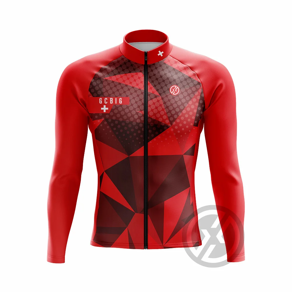 Велосипедная одежда GCBIG, Теплая флисовая велосипедная куртка, Мужская Зимняя велосипедная одежда, MTB Топы с длинными рукавами, Джерси для шоссейных велосипедов, шерстяные рубашки