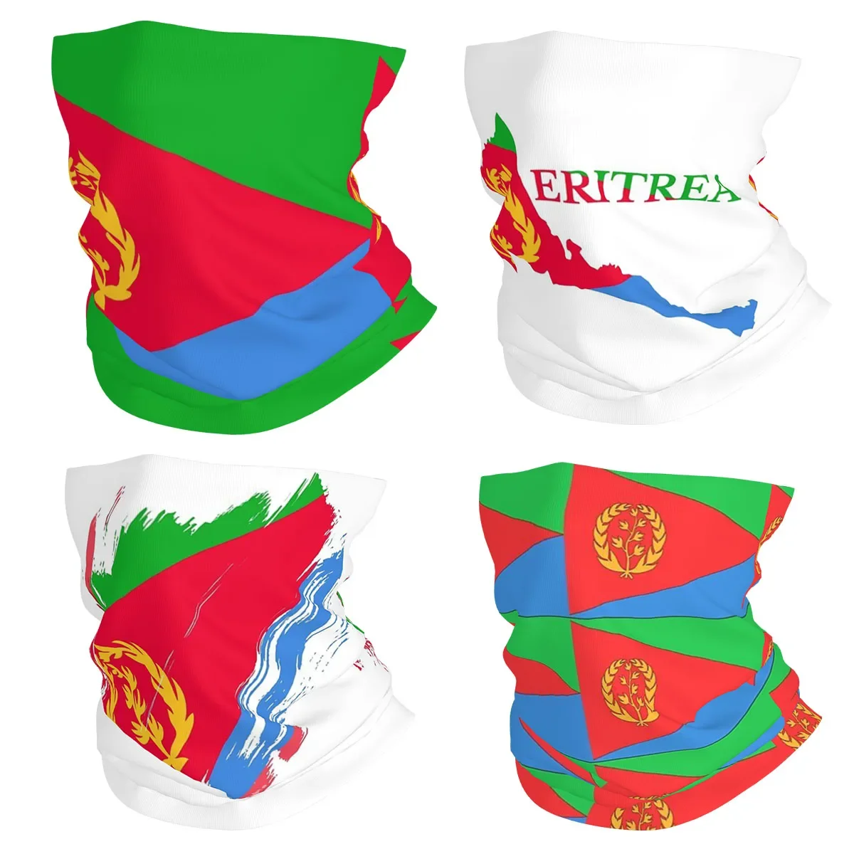 Гордый флаг Эритреи, Эритрейская бандана, шейный платок, маска с принтом, шарф, многоцелевой головной убор для мужчин, женщин, взрослых, весь сезон