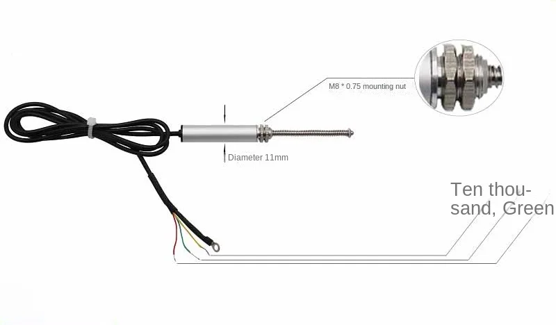 Датчик линейного перемещения KPZ-5 15 25 50 Прецизионный микрометр малого объема с автоматическим сбросом Изображение 2 
