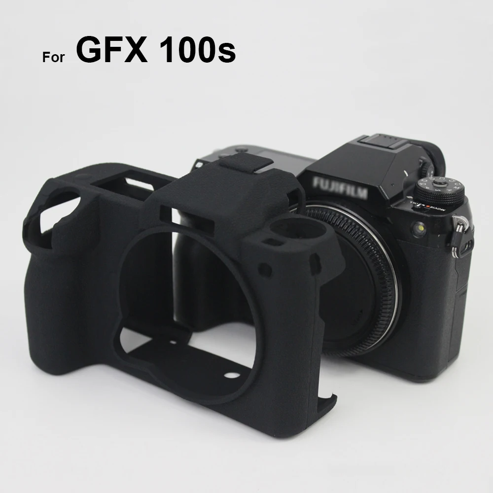 Для Fuji Fujifilm GFX 100S Полнотелый Ультратонкий Легкий Чехол Из Мягкой Силиконовой резины, Чехол для корпуса, черный /оранжевый /Синий