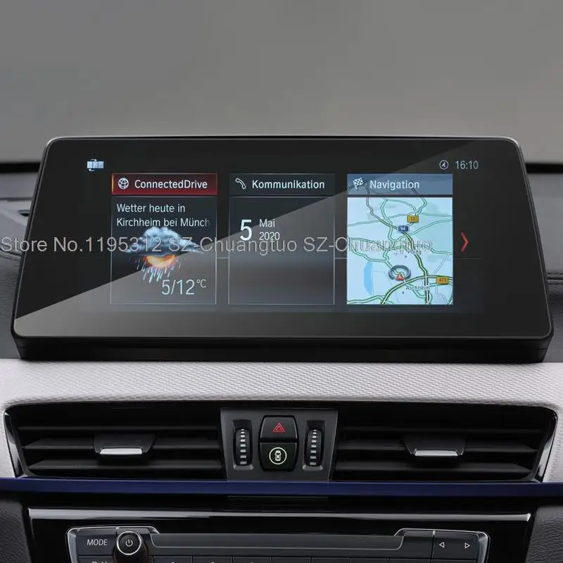 Защитная пленка из закаленного стекла для BMW X1 F48 2016-2020 Автомобильный интерьер GPS навигация ЖК-экран Защита от царапин Пленка Изображение 1 