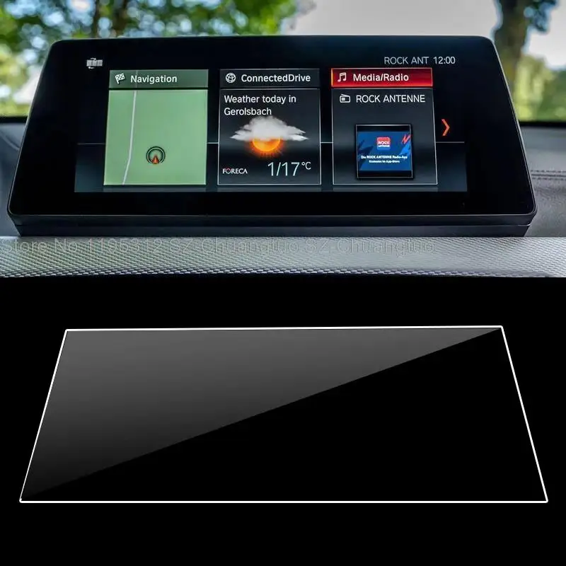 Защитная пленка из закаленного стекла для BMW X1 F48 2016-2020 Автомобильный интерьер GPS навигация ЖК-экран Защита от царапин Пленка Изображение 3 