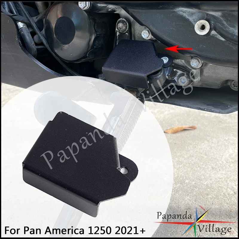 Защитный Кожух Переключателя Боковой Стойки Защитные Чехлы Боковой Стойки Для Harley Pan America 1250 Special RA1250 RA1250S 2021-23 Черный