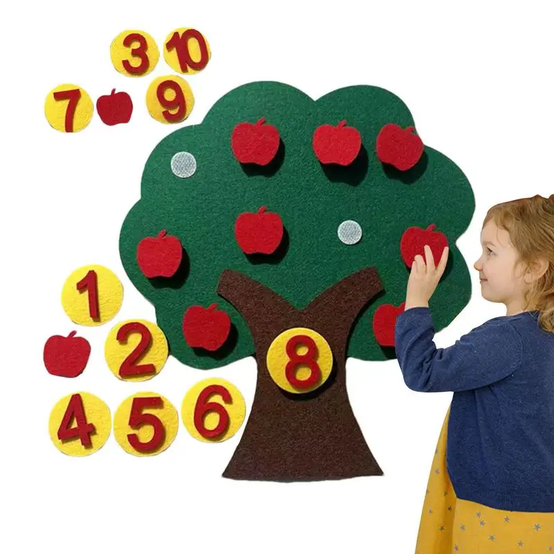 Игрушка-дерево чисел, математические игры на сложение и вычитание, веселая развивающая игрушка Монтессори, обучающая математика для девочек и мальчиков, подарок на день рождения