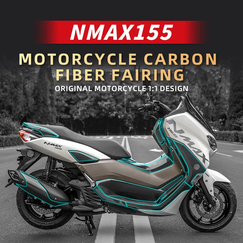 Используется для мотоцикла YAMAHA NMAX155 2020 2022 годов выпуска 5d Наклейки для защиты и украшения из Углеродного Волокна аксессуары для ремонта наклеек