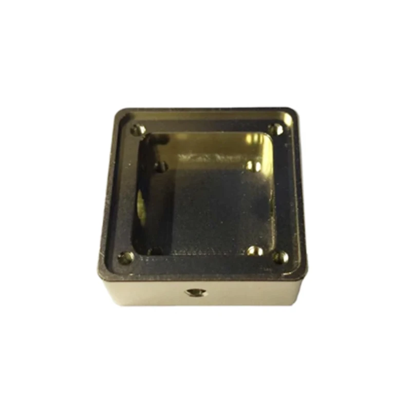 Корпус из алюминиевого сплава, экранированный корпус 19X19X5,5 мм, золотистый проводящий окислительный Многофункциональный портативный радиочастотный блок, прочный