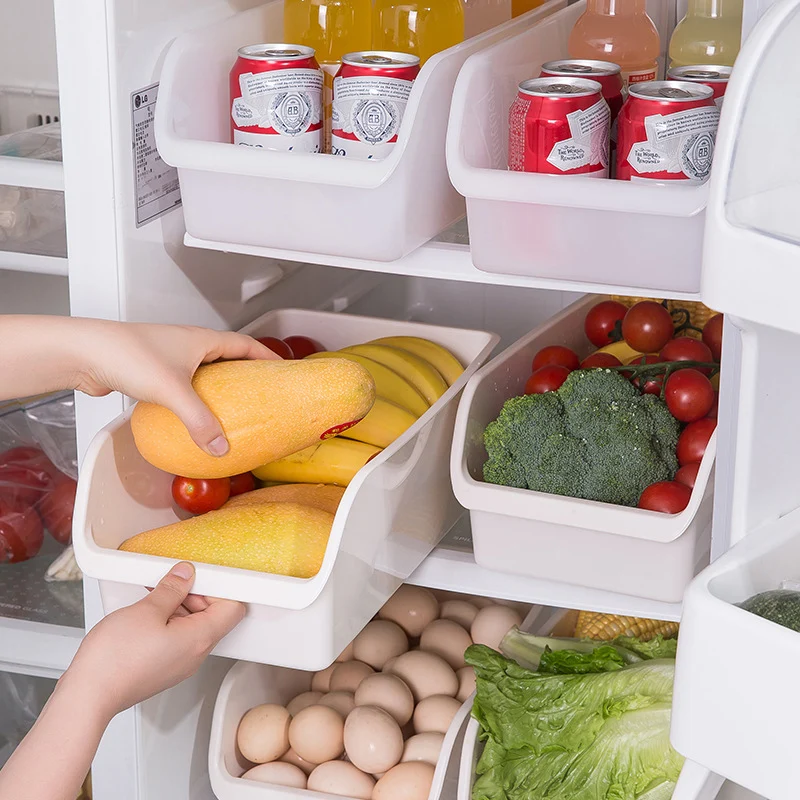 Кухонный Холодильник, Органайзер, Корзина, Контейнер, Выдвижной ящик для хранения овощей и фруктов, Ящик для хранения свежих продуктов в холодильнике