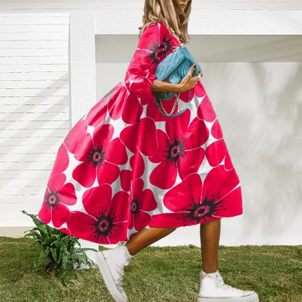 Летний сарафан С цветочным принтом, женское мини-платье трапециевидной формы с оборками, повседневный Свободный Короткий сарафан для пляжной вечеринки, пляжное платье Vestidos