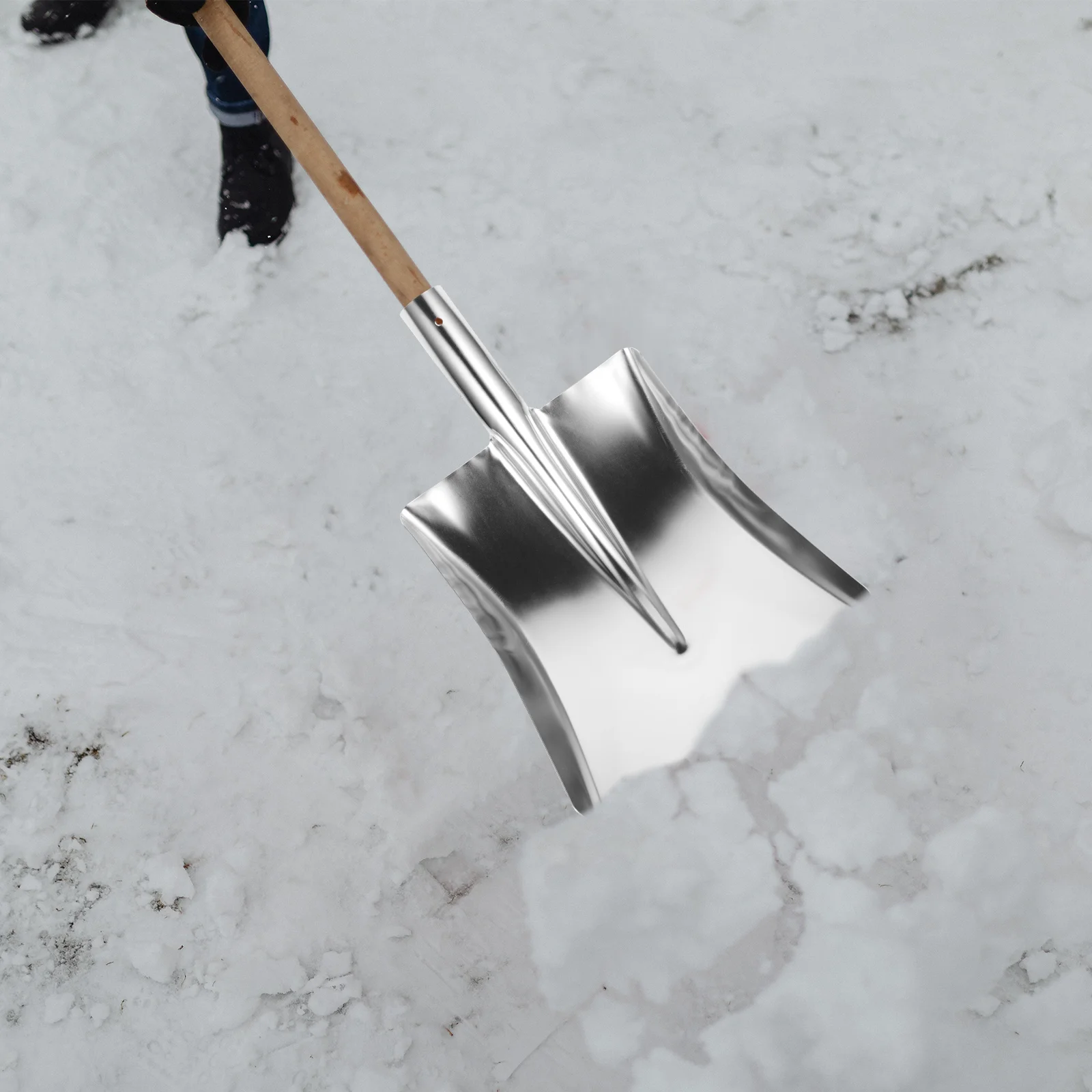 Лопаты для уборки снега и металлического мусора из нержавеющей стали, пыль без ручек, офис Изображение 5 