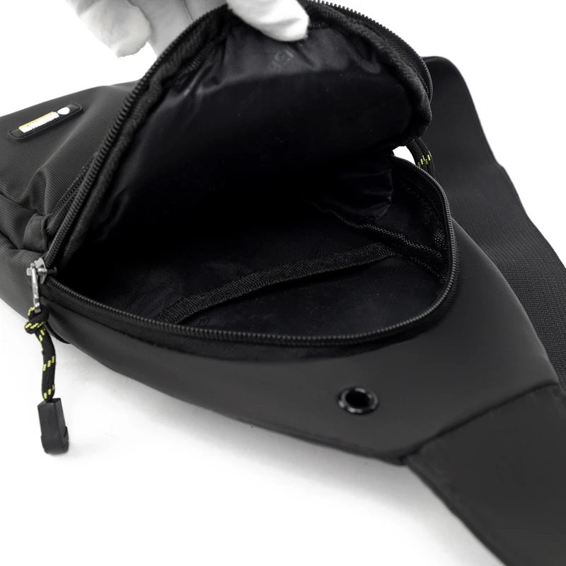 Модные мужские Крутые Регулируемые ремни, деловые нагрудные сумки из ткани Оксфорд Через плечо с большими карманами, сумки для мальчиков для работы Изображение 4 