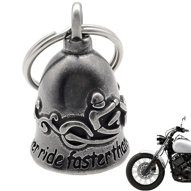 Мотоцикл колокол брелок байкер колокольчик брелок удачи панк ретро мотоциклов Хранитель колокола езда велосипедов Белл для райдеров, велосипеды 