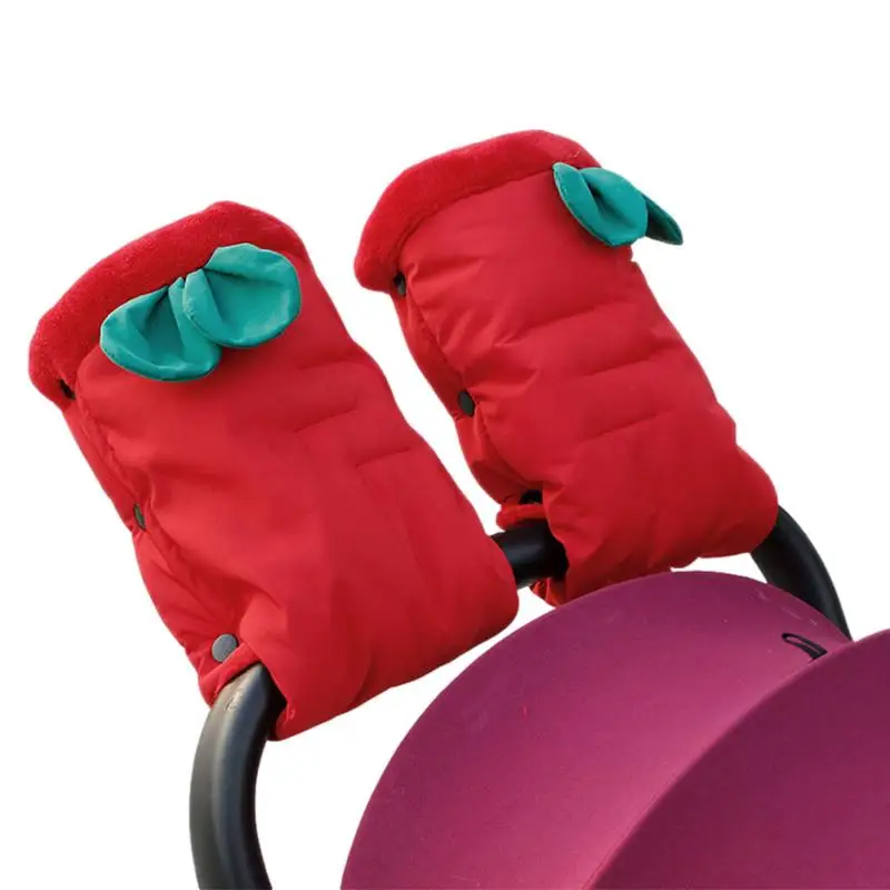 Муфта для рук коляски, дышащие рукавицы на руль, перчатки для коляски с защитой от замерзания, регулируемые аксессуары для детских колясок Изображение 1 