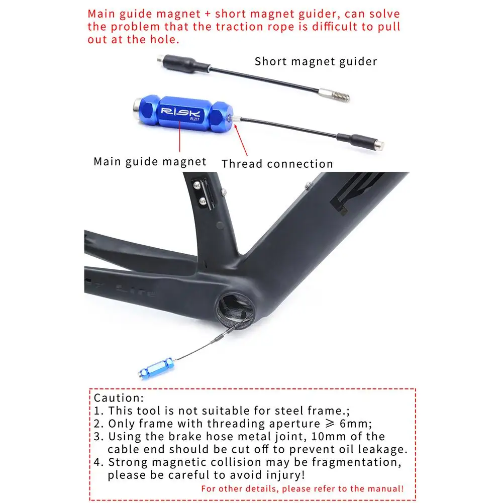 Набор инструментов для прокладки внутреннего кабеля велосипеда Трос переключения передач для шоссейных велосипедов MTB Гидравлический провод Внутренняя направляющая для троса для велоспорта Аксессуары для велосипедов Изображение 1 