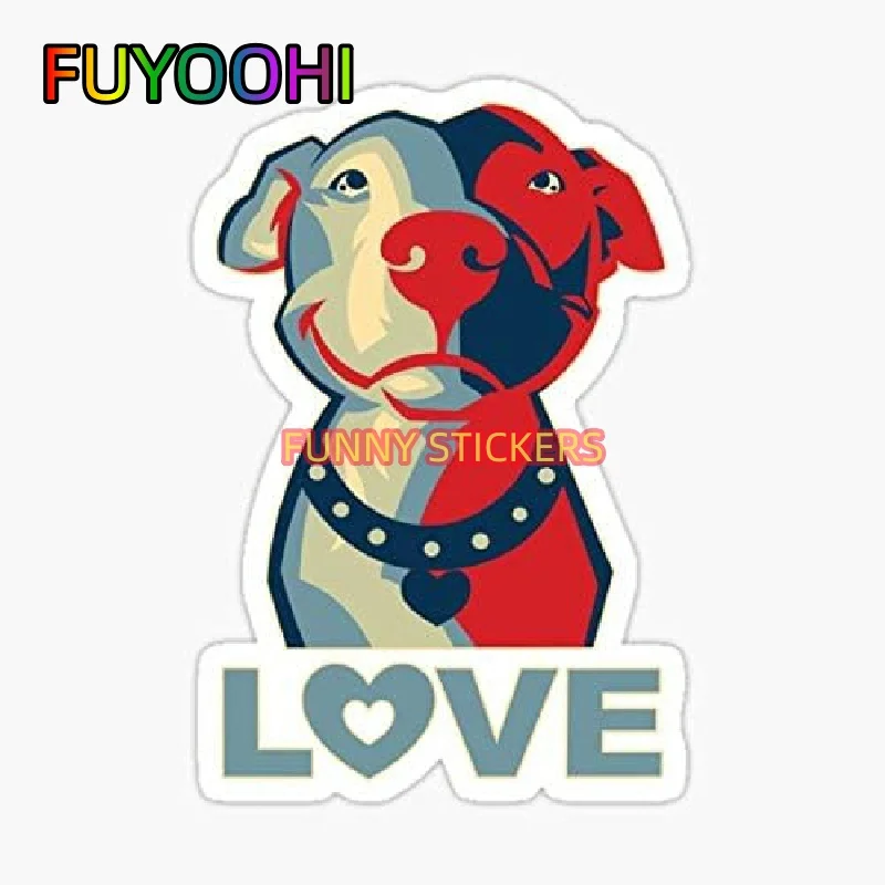 Наклейка FUYOOHI Love Dog, Авто, Стена, Наклейка для Грузовиков на Окна, Легковые автомобили, Грузовики