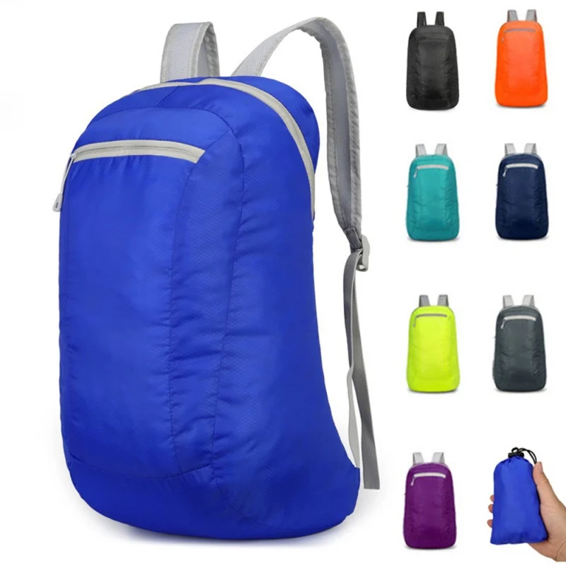 Рюкзак для кемпинга и пешего туризма Сверхлегкий складной дорожный рюкзак Складная спортивная сумка для альпинизма на открытом воздухе
