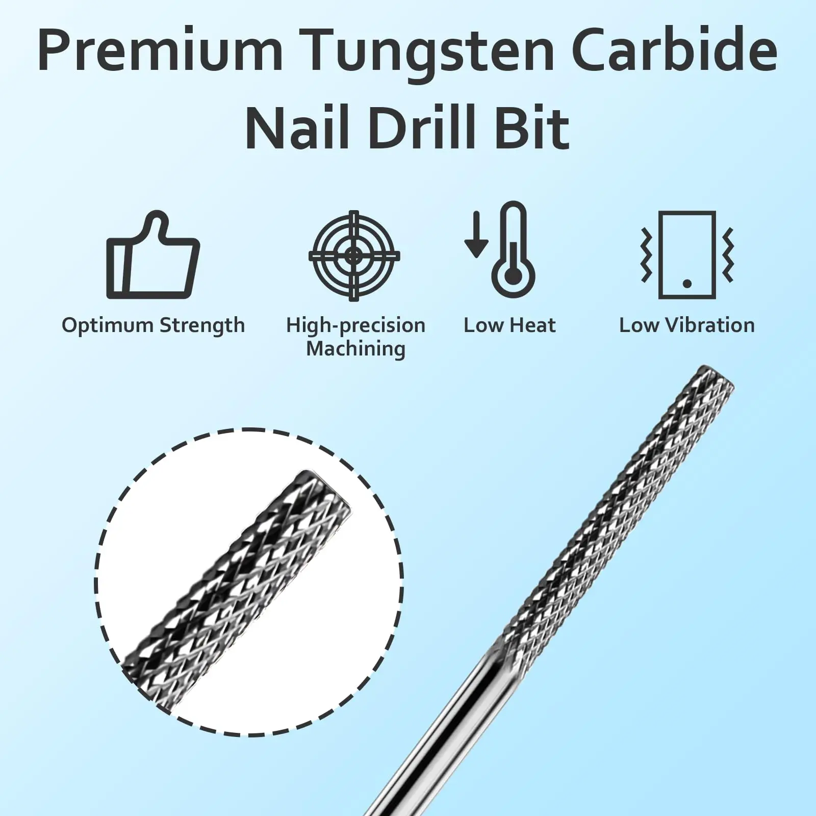 Сверла для ногтей Nature Nails, Буферная насадка, Русский Маникюр, электрическая пилочка для чистки омертвевшей кожи под ногтями