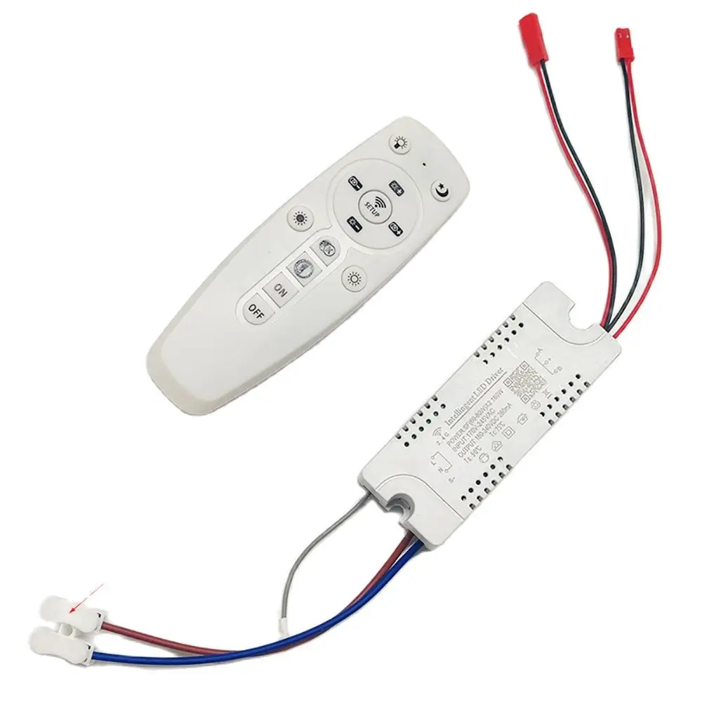 Светодиодный драйвер APP control 2.4G remote intelligent LED transformer (12-24 Вт) X2 (40-60 Вт) X2 для люстры с регулируемой яркостью и возможностью изменения цвета.