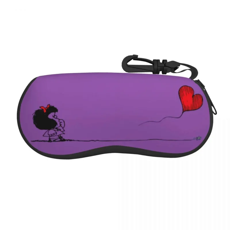 Солнцезащитные очки Mafalda Balloon Heart, мягкий чехол из неопрена на молнии, футляр для очков из мультфильма Quino Comics, защитная коробка для очков