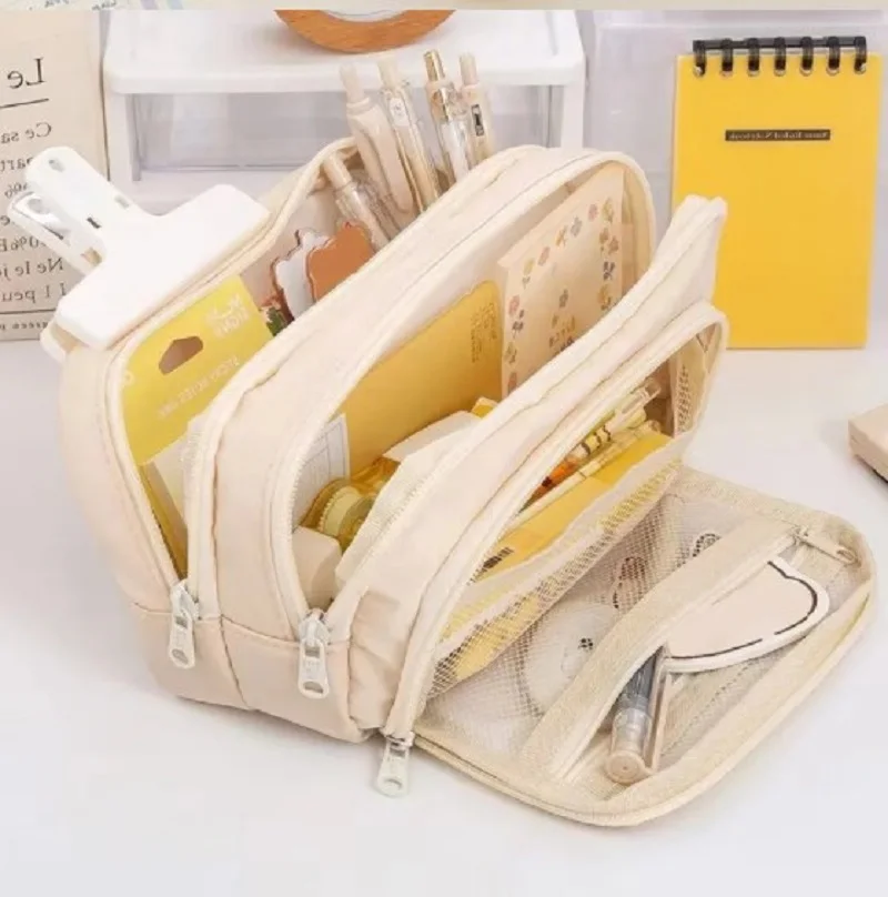 Сумка для карандашей большой емкости, сумка-органайзер для детских канцелярских принадлежностей, набор для хранения ручек