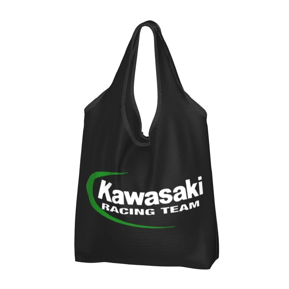 Сумка для продуктов Kawasakis Moto, прочная, многоразовая, складная, для покупок на мотоцикле Ninja, моющаяся, прикрепленная к сумке.