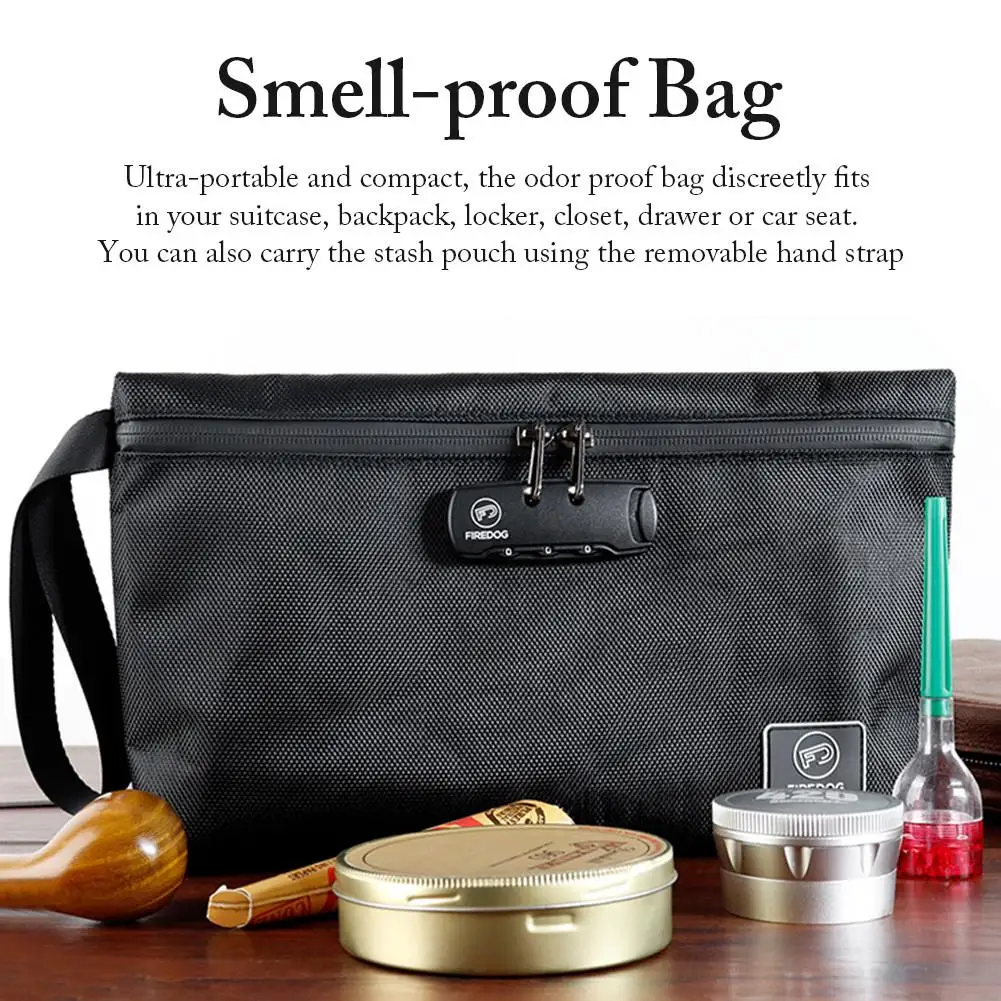 Сумка для хранения дезодоранта в путешествии, блокировка паролем, Многофункциональный активированный Уголь, защита от запаха, Водонепроницаемая сумка-тоут