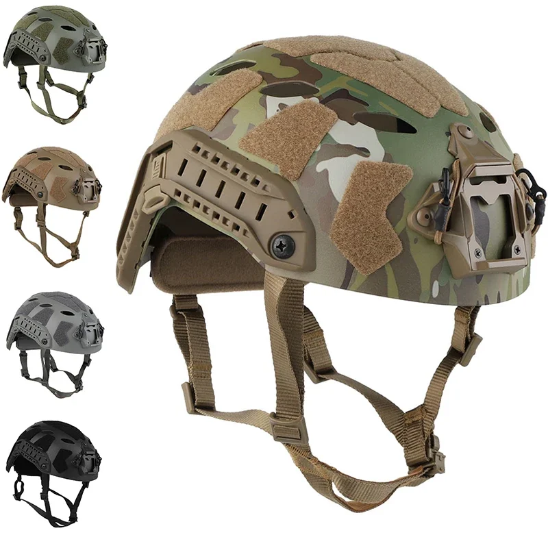 Тактический быстрый шлем для страйкбола, пейнтбола, охотничьего защитного шлема для многокамерной тренировочной стрельбы Cs Wargame Army