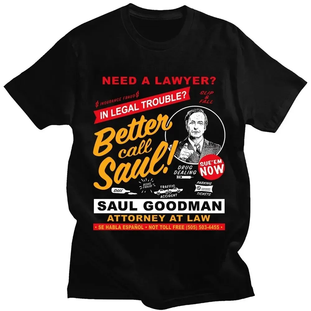 Футболка Heisenberg Breaking Bad Missing Sign, футболки с графическим принтом Better Call Saul, мужская футболка из чистого хлопка с короткими рукавами