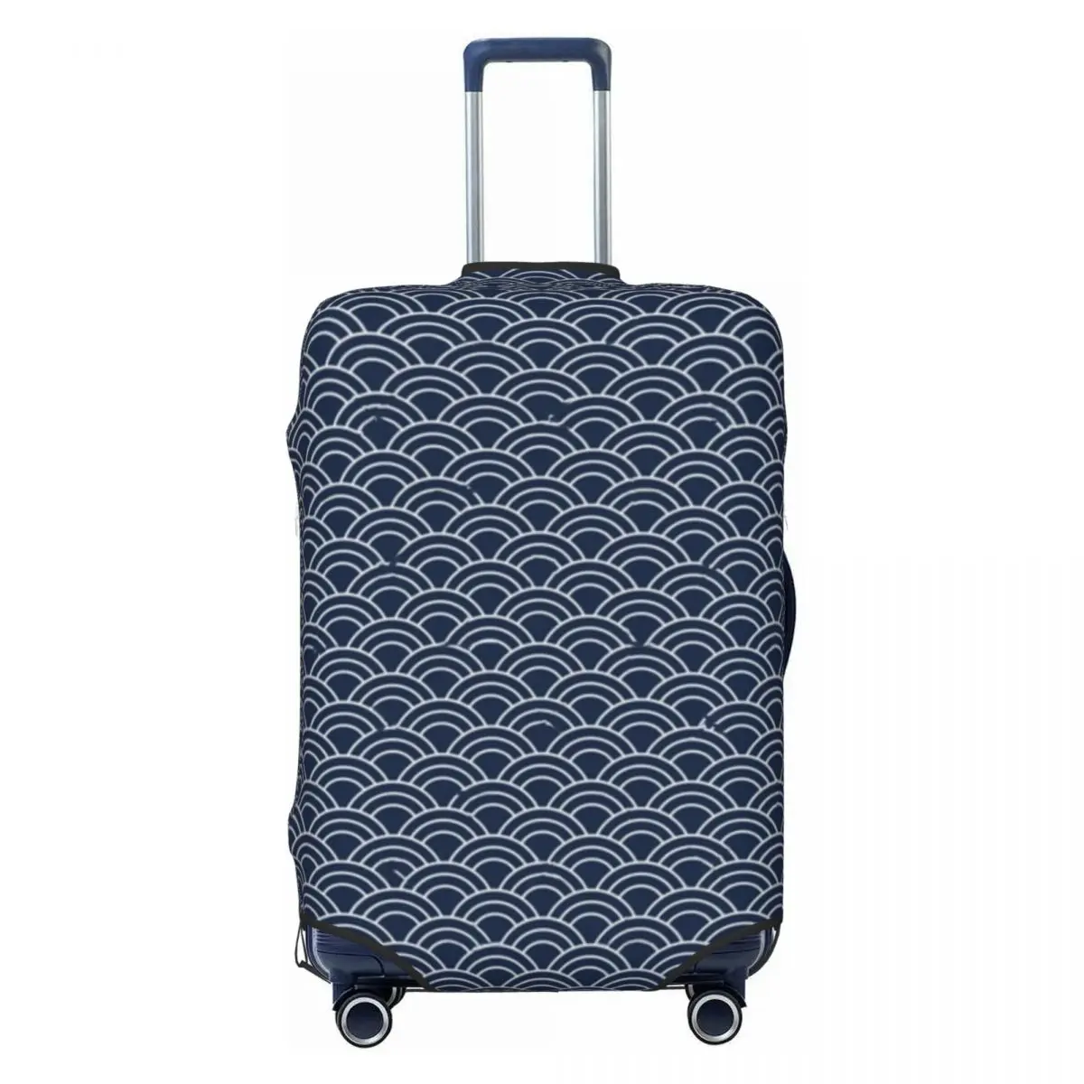 Чехол для чемодана Seigaiha Wave Минималистичный Геометрический Деловой Протектор Практичный Чехол для багажа для отдыха Изображение 1 