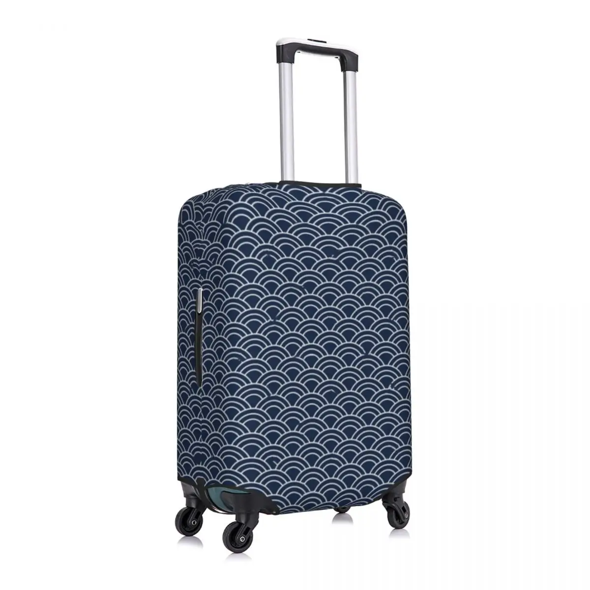 Чехол для чемодана Seigaiha Wave Минималистичный Геометрический Деловой Протектор Практичный Чехол для багажа для отдыха Изображение 2 